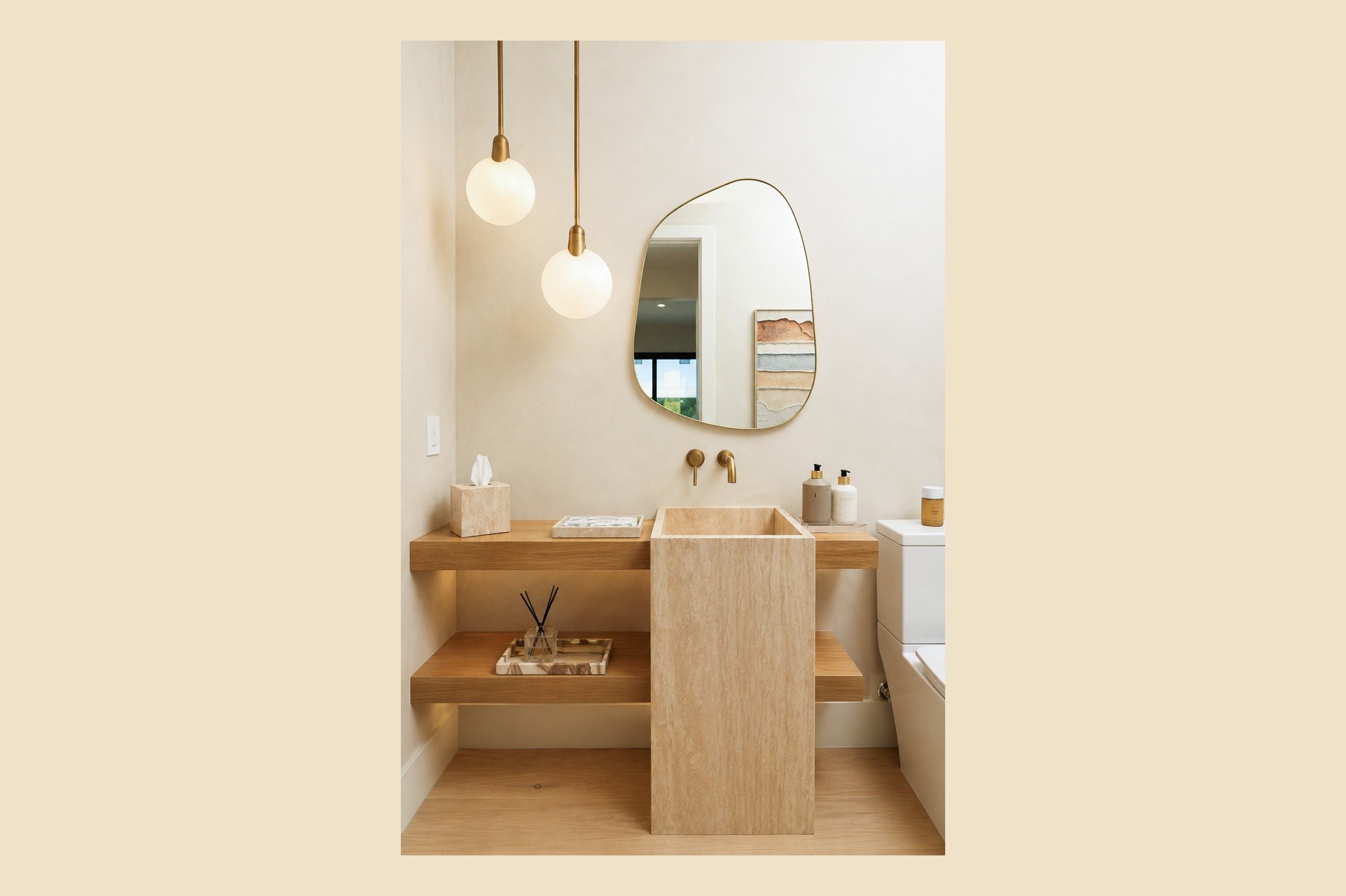 Architectural interior photographed for a designer portfolio